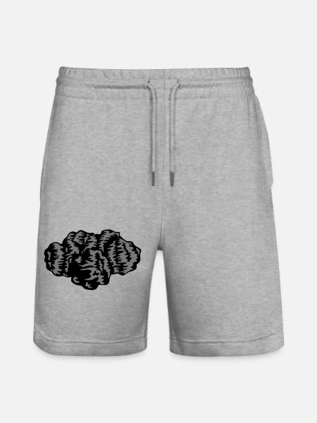 Lots of coal pieces - Stanley/Stella Trainer Unisex Organic Jogging Shorts - heather grey