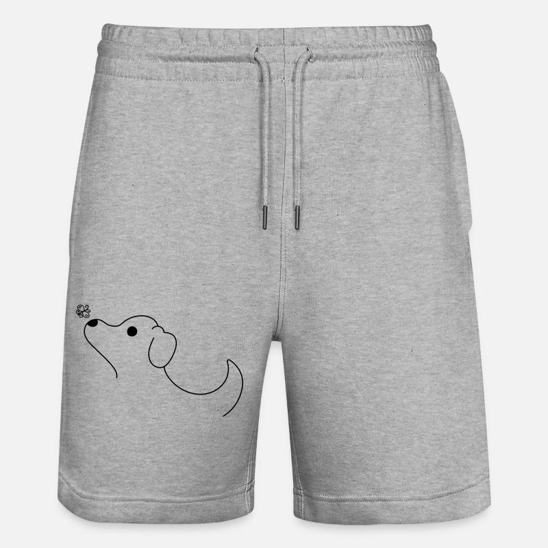 chien - Short de jogging bio TRAINER Stanley/Stella unisexe - gris chiné
