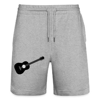 Guitare - Short de jogging bio TRAINER Stanley/Stella unisexe - gris chiné - Devant - Nik (191cm) & Marisol (170cm)