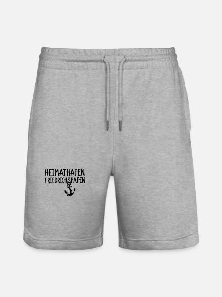 Heimathafen Friedrichshafen - Stanley/Stella Unisex Bio Joggingshorts Trainer  - Grau meliert