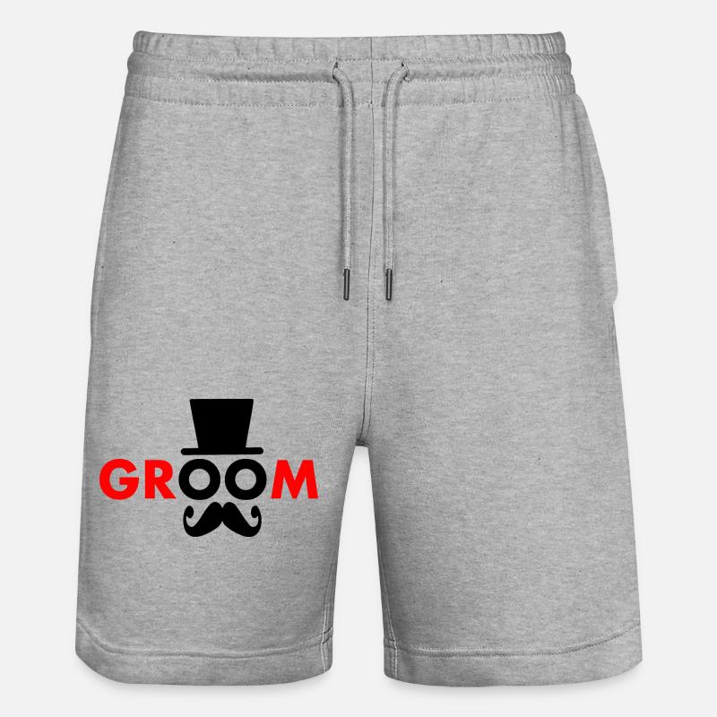 Groom - Short de jogging bio TRAINER Stanley/Stella unisexe - gris chiné