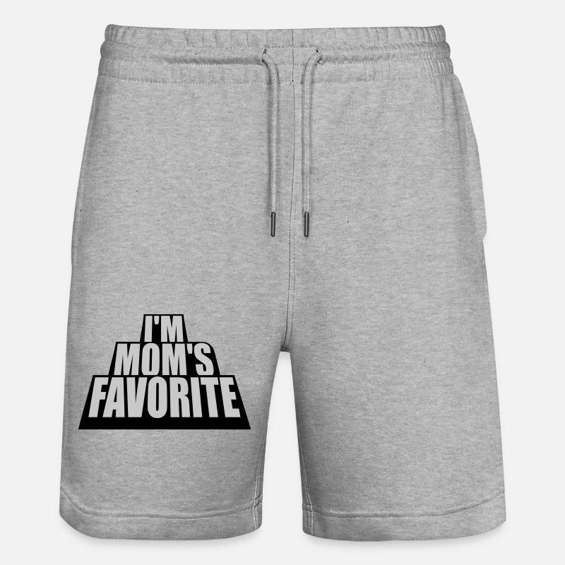 Je suis maman s - Short de jogging bio TRAINER Stanley/Stella unisexe - gris chiné