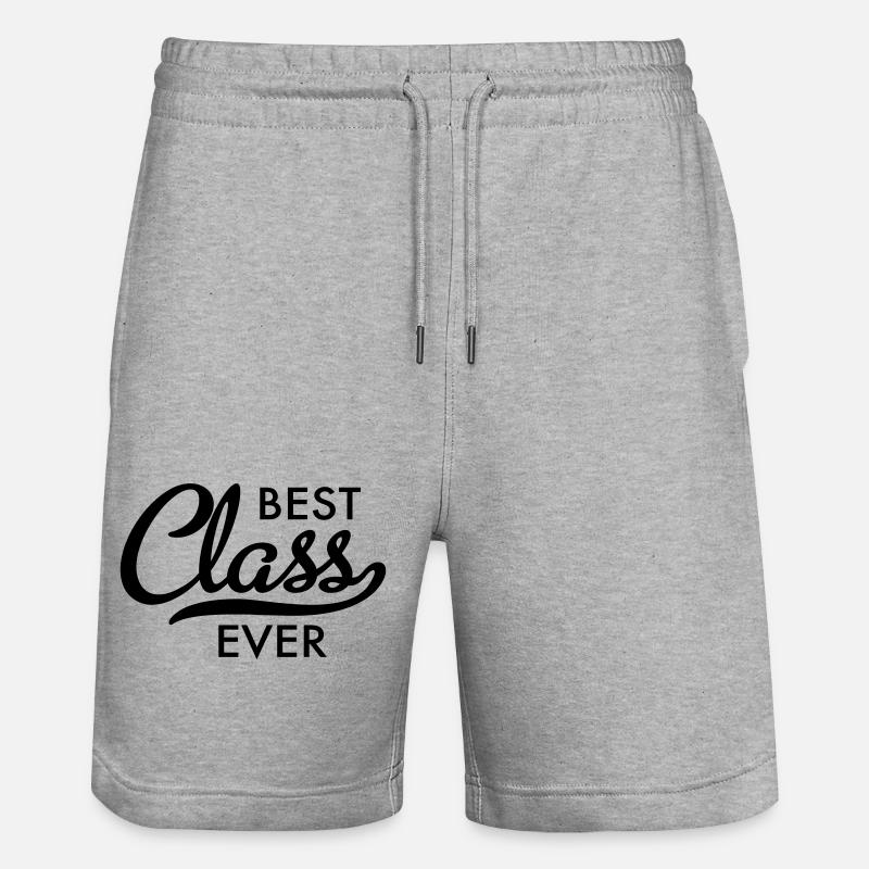 beste Klasse - Stanley/Stella Unisex Bio Joggingshorts Trainer  - Grau meliert