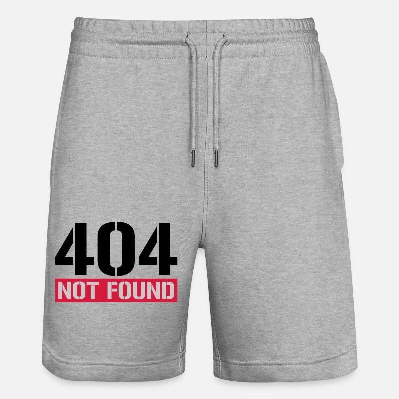 404 not found Meldung - Stanley/Stella Unisex Bio Joggingshorts Trainer  - Grau meliert