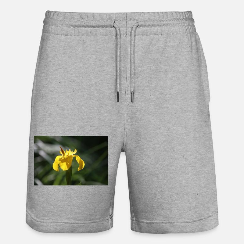 Iris Lily Fleur Jaune - Short de jogging bio TRAINER Stanley/Stella unisexe - gris chiné