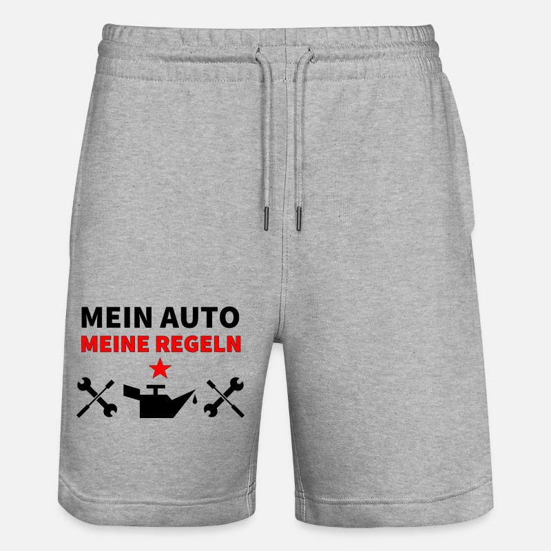 Auto - Stanley/Stella Unisex Bio Joggingshorts Trainer  - Grau meliert