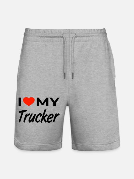 Trucker - Stanley/Stella Unisex Bio Joggingshorts Trainer - Grau meliert