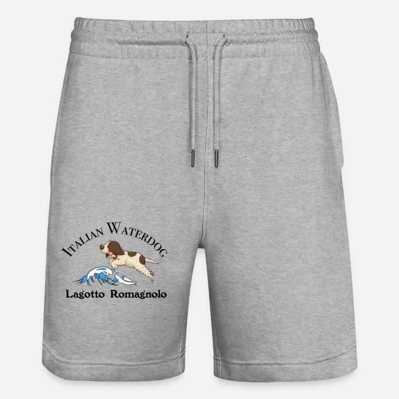 Chien d’eau1 1 - Short de jogging bio TRAINER Stanley/Stella unisexe - gris chiné
