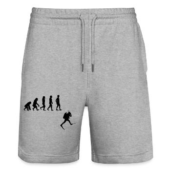 Evolution Freitauchen Freitauchen Plongée - Stanley/Stella Unisex Bio Joggingshorts Trainer  - Grau meliert - Vorne - Nik (191cm) & Marisol (170cm)