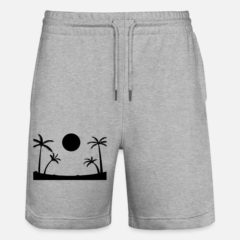 Plage - Short de jogging bio TRAINER Stanley/Stella unisexe - gris chiné