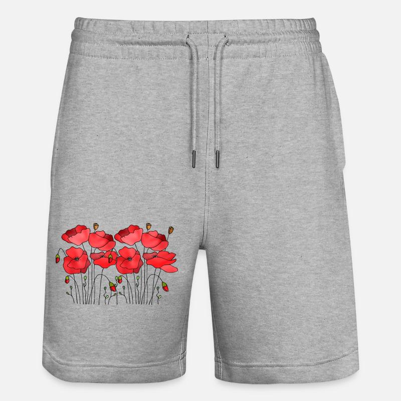 Fleur - Short de jogging bio TRAINER Stanley/Stella unisexe - gris chiné