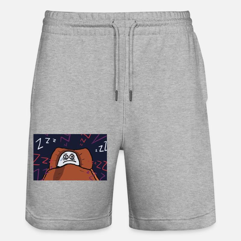 Blanche - Short de jogging bio TRAINER Stanley/Stella unisexe - gris chiné