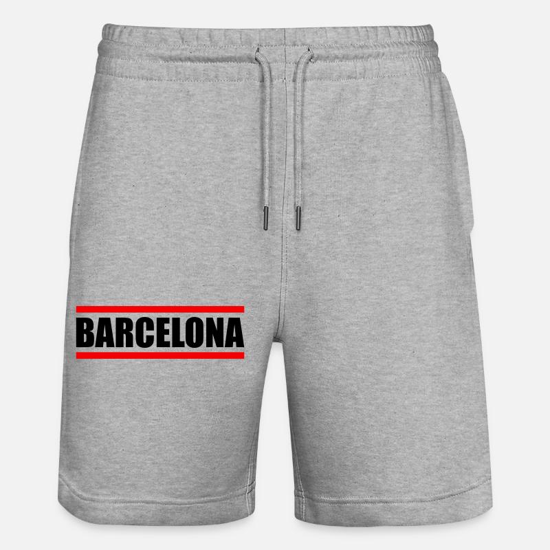 Barcelone - Short de jogging bio TRAINER Stanley/Stella unisexe - gris chiné
