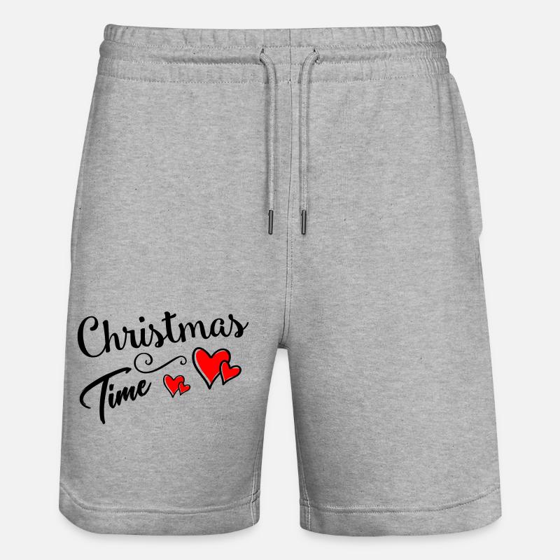 Période de Noël - Short de jogging bio TRAINER Stanley/Stella unisexe - gris chiné