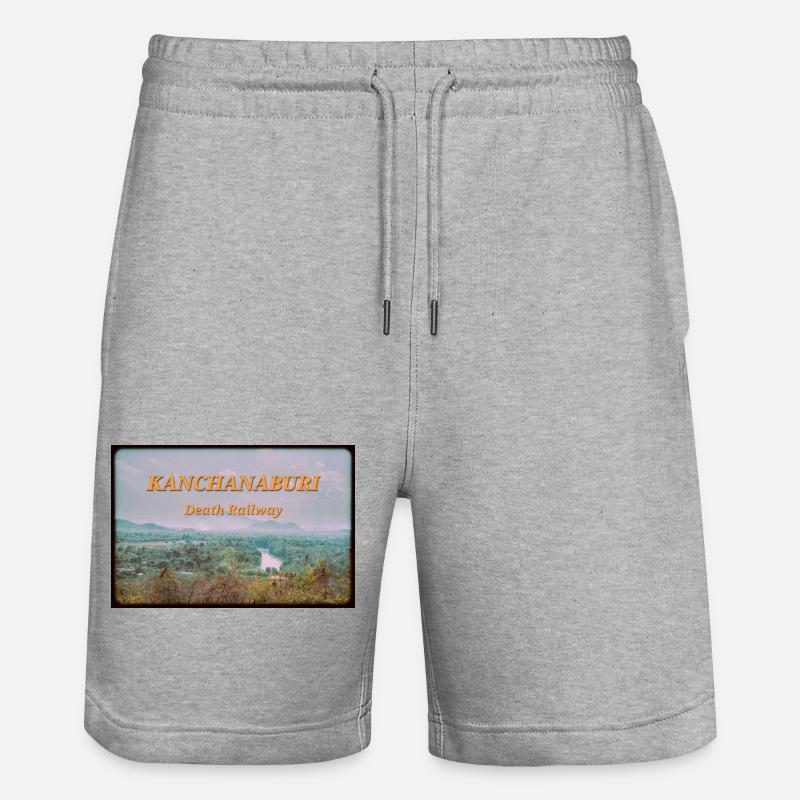 Kantchanaburi - Short de jogging bio TRAINER Stanley/Stella unisexe - gris chiné