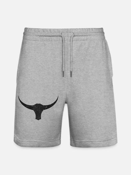 Bull - Stanley/Stella Trainer Unisex Organic Jogging Shorts - heather grey