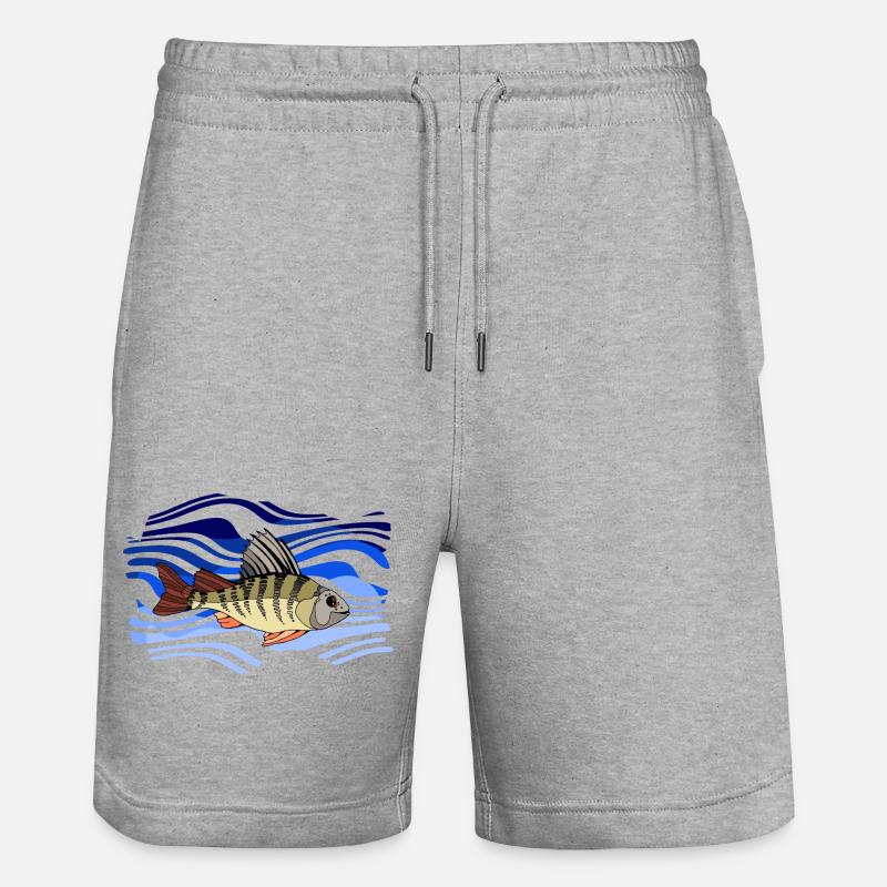 Poisson - Short de jogging bio TRAINER Stanley/Stella unisexe - gris chiné