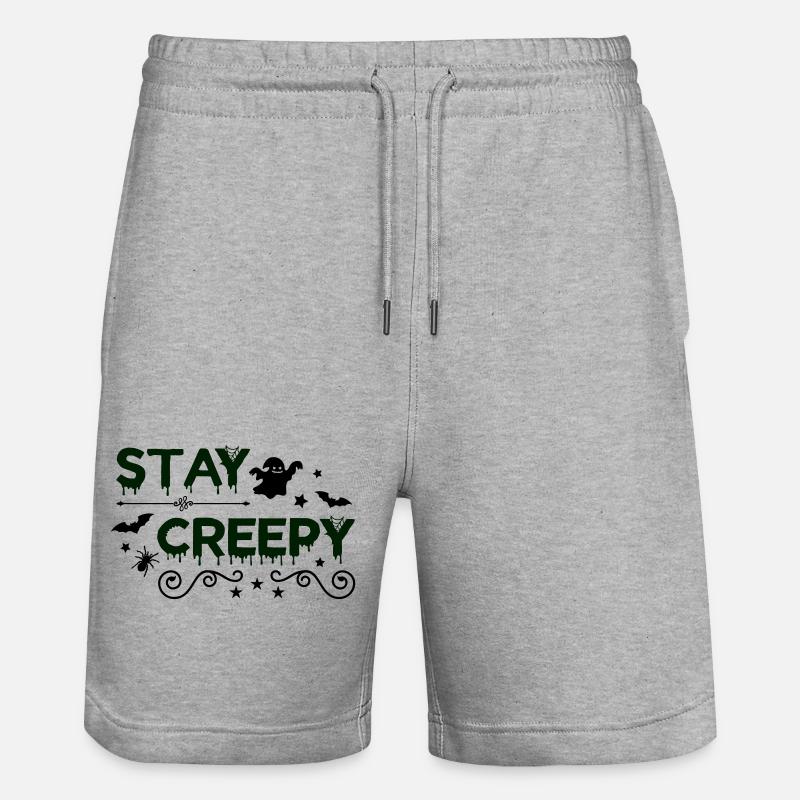 Restez effrayant - Short de jogging bio TRAINER Stanley/Stella unisexe - gris chiné