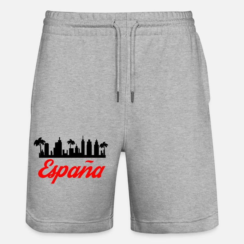 Espana - Short de jogging bio TRAINER Stanley/Stella unisexe - gris chiné