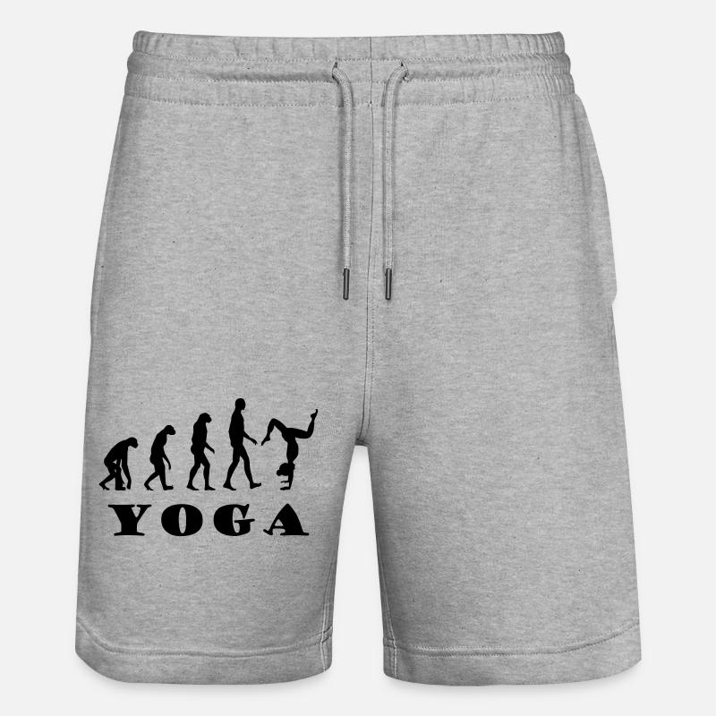 Yoga Evolution - Short de jogging bio TRAINER Stanley/Stella unisexe - gris chiné