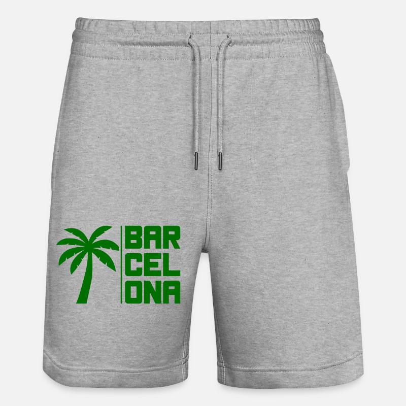 Barcelone - Short de jogging bio TRAINER Stanley/Stella unisexe - gris chiné