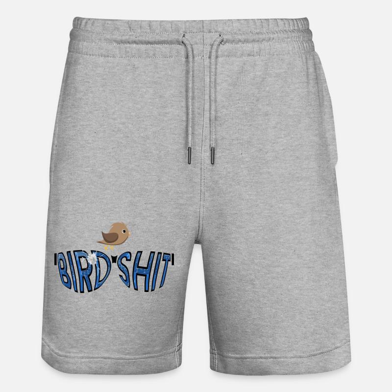 BIRDSHIT bird - #BIRDSHIT Sonnenbrille - Stanley/Stella Unisex Bio Joggingshorts Trainer  - Grau meliert
