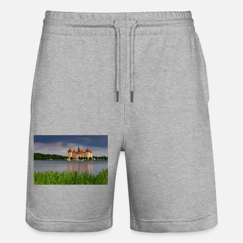 Château de Moritzburg - Short de jogging bio TRAINER Stanley/Stella unisexe - gris chiné