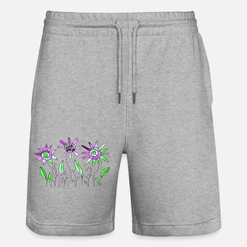 Fleur - Short de jogging bio TRAINER Stanley/Stella unisexe - gris chiné