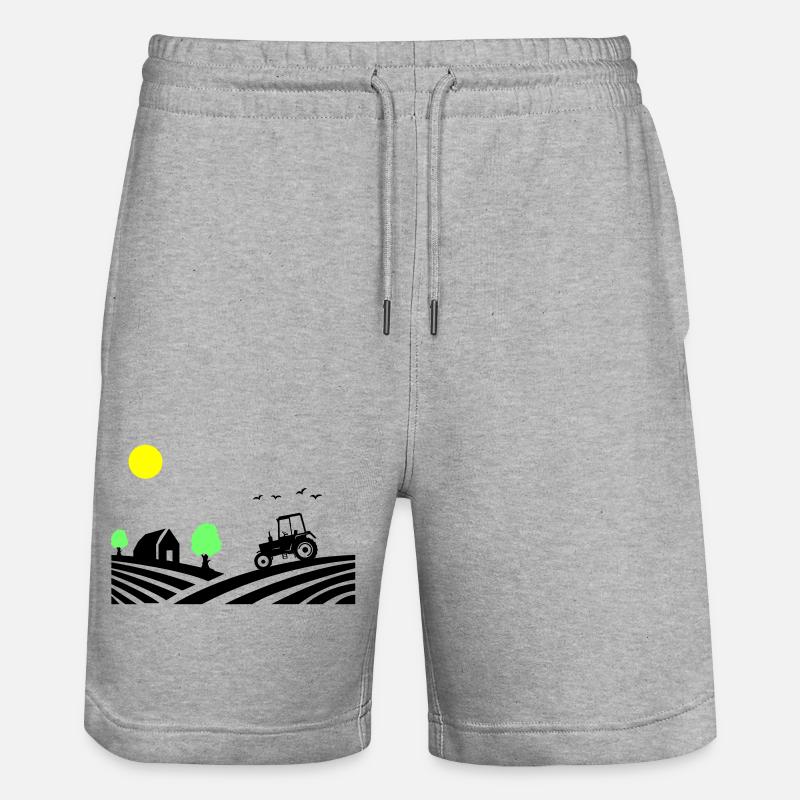 Ferme de tracteurs - Short de jogging bio TRAINER Stanley/Stella unisexe - gris chiné