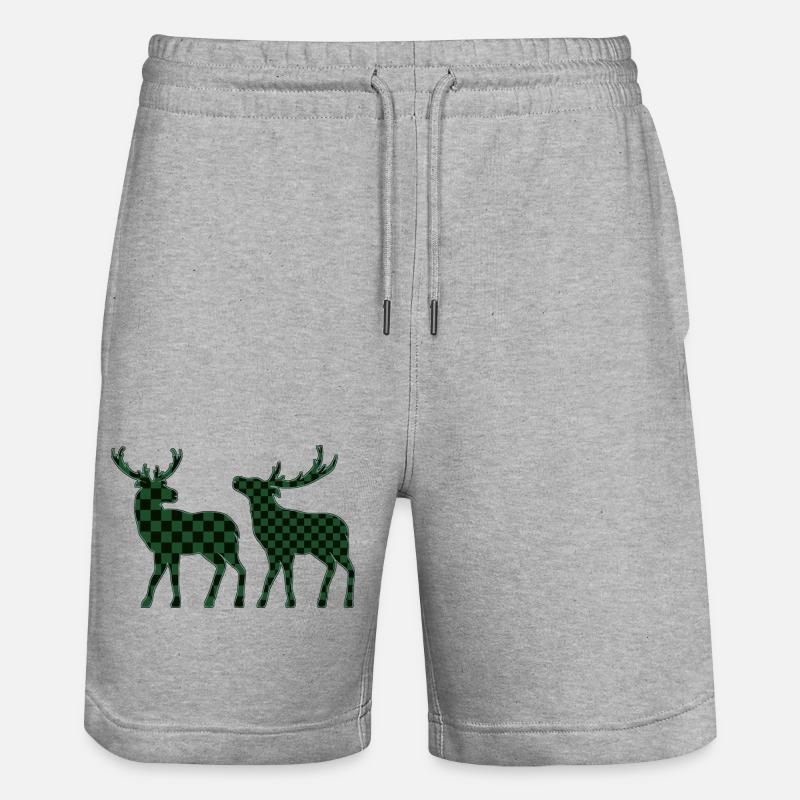 Cerf - Short de jogging bio TRAINER Stanley/Stella unisexe - gris chiné
