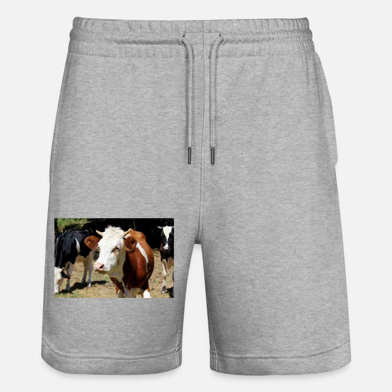 Affiche de vache - Short de jogging bio TRAINER Stanley/Stella unisexe - gris chiné