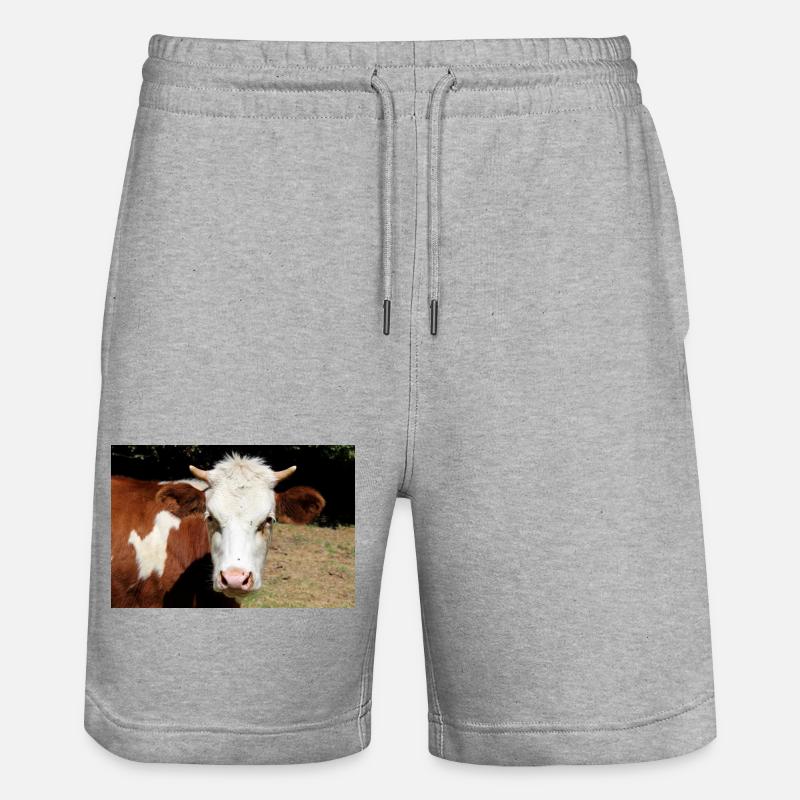 Affiche de vache - Short de jogging bio TRAINER Stanley/Stella unisexe - gris chiné