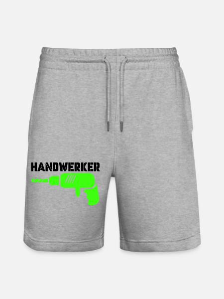 handwerker - Stanley/Stella Unisex Bio Joggingshorts Trainer - Grau meliert