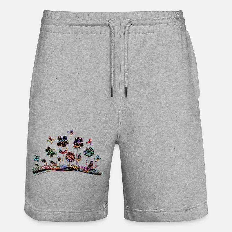 Fleur - Short de jogging bio TRAINER Stanley/Stella unisexe - gris chiné