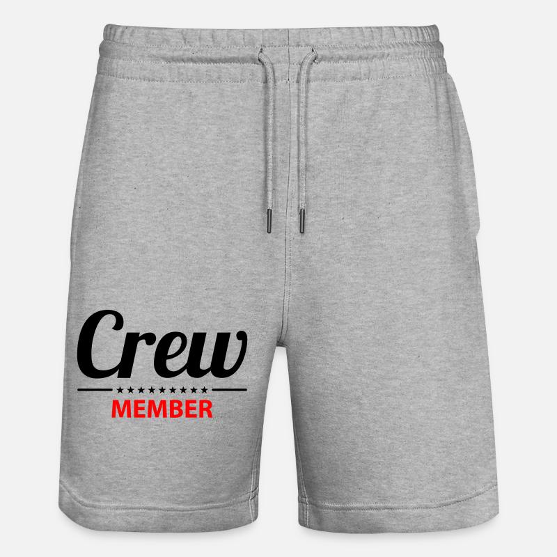 Conception des membres d’équipage 2 - Short de jogging bio TRAINER Stanley/Stella unisexe - gris chiné