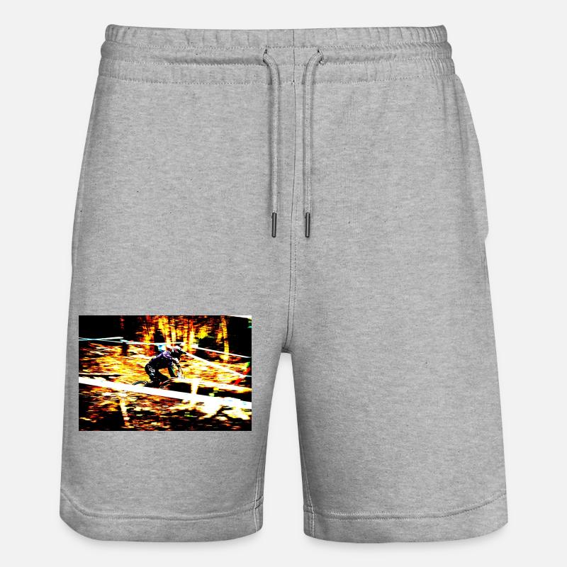 vtt mtb descente - Short de jogging bio TRAINER Stanley/Stella unisexe - gris chiné