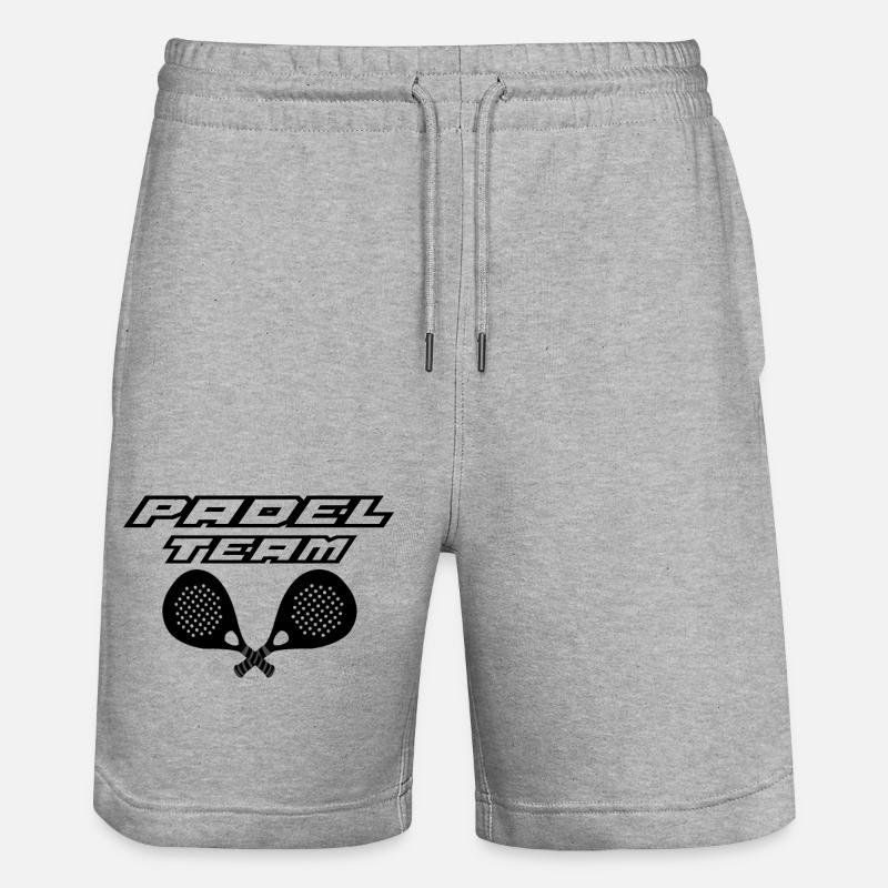 Équipe de padel - Short de jogging bio TRAINER Stanley/Stella unisexe - gris chiné