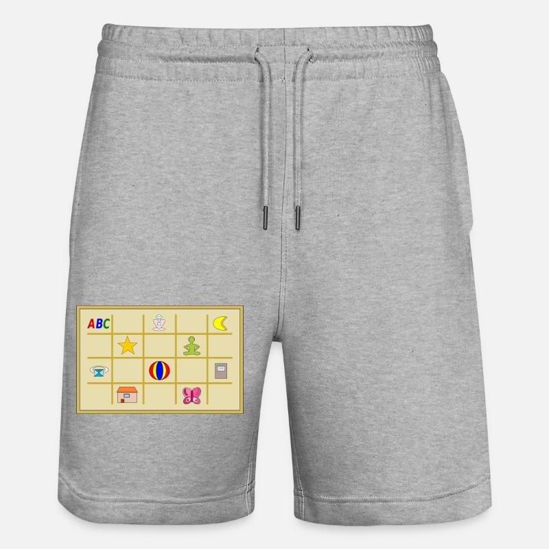 Étui à lettres - Short de jogging bio TRAINER Stanley/Stella unisexe - gris chiné