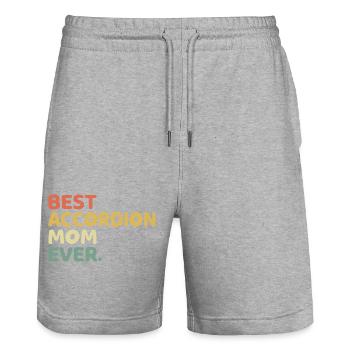 Best Accordion Mom Ever Accordions Accordionist Mu - Stanley/Stella Trainer Unisex Organic Jogging Shorts - heather grey - Front - Nik (191cm) & Marisol (170cm)