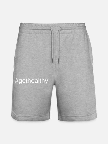 gethealthy - Stanley/Stella Unisex Bio Joggingshorts Trainer - Grau meliert