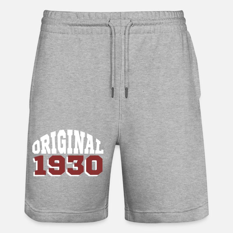 Original 1930 - Short de jogging bio TRAINER Stanley/Stella unisexe - gris chiné