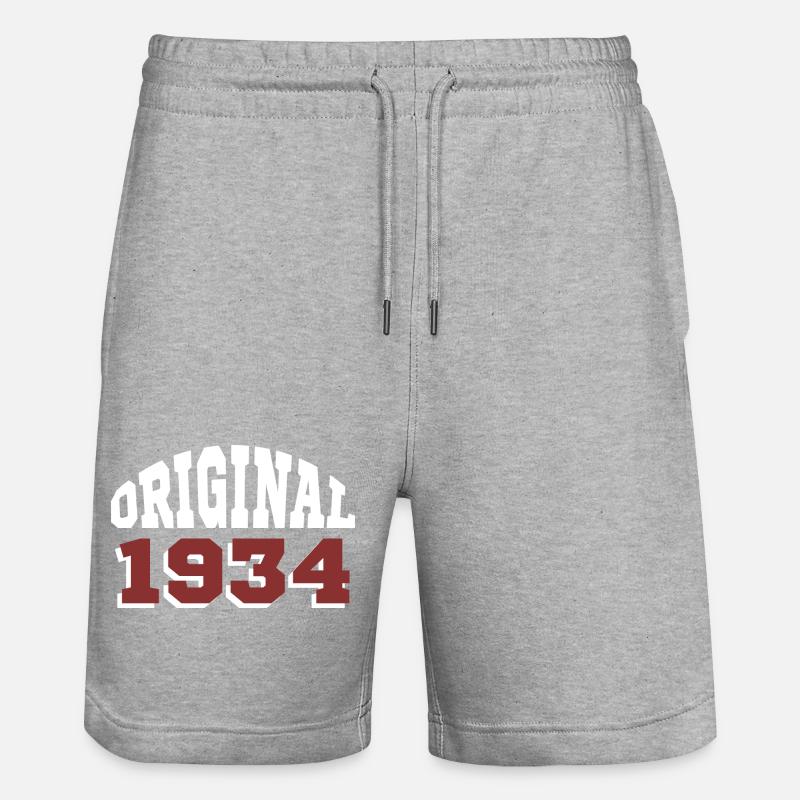 Original 1934 - Short de jogging bio TRAINER Stanley/Stella unisexe - gris chiné