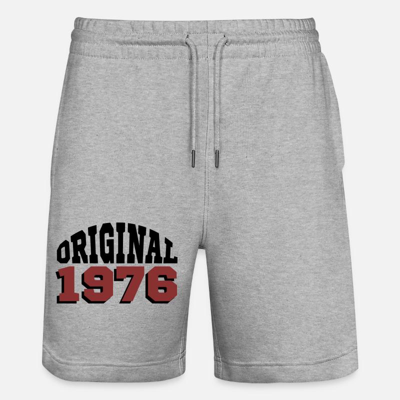 Original 1976 - Short de jogging bio TRAINER Stanley/Stella unisexe - gris chiné