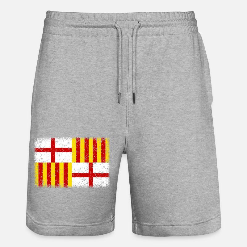 Barcelone - Short de jogging bio TRAINER Stanley/Stella unisexe - gris chiné