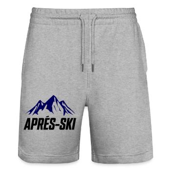 Apres ski berge - Stanley/Stella Unisex Bio Joggingshorts Trainer  - Grau meliert - Vorne - Nik (191cm) & Marisol (170cm)