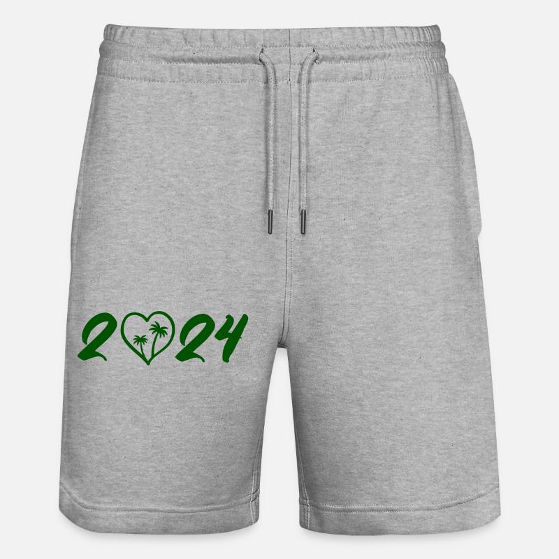 2024 - Short de jogging bio TRAINER Stanley/Stella unisexe - gris chiné