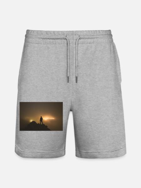 The Gate Of Hades - Stanley/Stella Trainer Unisex Organic Jogging Shorts - heather grey