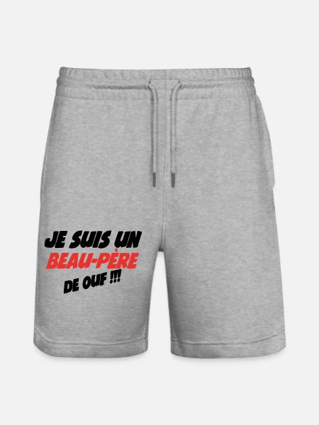 I'm a crazy Father-in-Law!! - Stanley/Stella Trainer Unisex Organic Jogging Shorts - heather grey