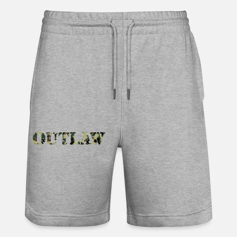 Hors-la-loi - Short de jogging bio TRAINER Stanley/Stella unisexe - gris chiné