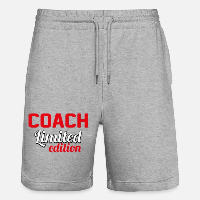 COACH LIMITED EDITION - Short de jogging bio TRAINER Stanley/Stella unisexe - gris chiné